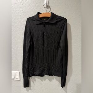 PING Hideoki Made In Italy Golf L/S Slim Fit Polo Small‎ Bin 3